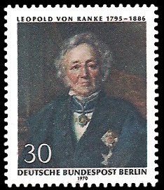 30 Pf Briefmarke: 175. Geburtstag Leopold von Ranke