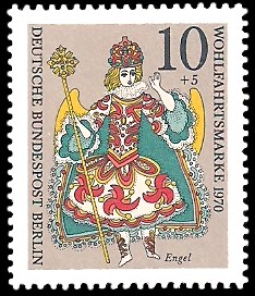 10 + 5 Pf Briefmarke: Weihnachtsmarke, Wohlfahrtsmarke 1970 10 + 5 Pf Briefmarke: Weihnachtsmarke, Wohlfahrtsmarke 1970