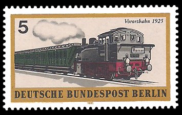 5 Pf Briefmarke: Berliner Verkehrsmittel, Schienenfahrzeuge