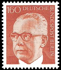 160 Pf Briefmarke: Bundespräsident Gustav Heinemann