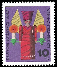 10 + 5 Pf Briefmarke: Weihnachtsmarke 1971 10 + 5 Pf Briefmarke: Weihnachtsmarke 1971
