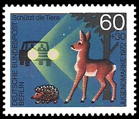 60 + 30 Pf Briefmarke: Jugendmarke 1972 60 + 30 Pf Briefmarke: Jugendmarke 1972