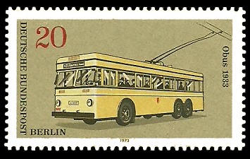 20 Pf Briefmarke: Berliner Omnibusse