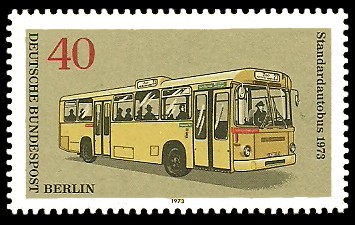 40 Pf Briefmarke: Berliner Omnibusse 40 Pf Briefmarke: Berliner Omnibusse