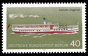 40 Pf Briefmarke: Personenschifffahrt