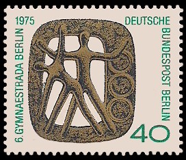 40 Pf Briefmarke: Gymnaestrada Berlin 40 Pf Briefmarke: Gymnaestrada Berlin