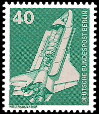 40 Pf Briefmarke: Industrie und Technik