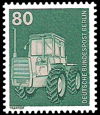 80 Pf Briefmarke: Industrie und Technik 80 Pf Briefmarke: Industrie und Technik
