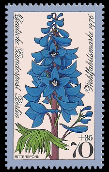 70 + 35 Pf Briefmarke: Wohlfahrtsmarke 1976, Gartenblumen 70 + 35 Pf Briefmarke: Wohlfahrtsmarke 1976, Gartenblumen