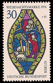 30 + 15 Pf Briefmarke: Weihnachtsmarke 1976