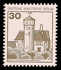 30 Pf Briefmarke: Burgen und Schlösser