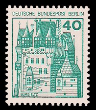 40 Pf Briefmarke: Burgen und Schlösser