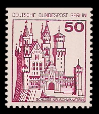 50 Pf Briefmarke: Burgen und Schlösser