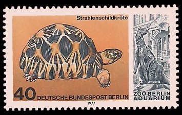 40 Pf Briefmarke: Aquarium im Zoo Berlin