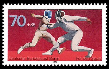 70 + 35 Pf Briefmarke: Für den Sport 1978 70 + 35 Pf Briefmarke: Für den Sport 1978