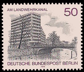 50 Pf Briefmarke: Berliner Ansichten