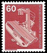 60 Pf Briefmarke: Industrie und Technik