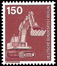 150 Pf Briefmarke: Industrie und Technik
