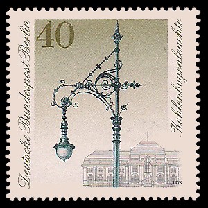 40 Pf Briefmarke: Historische Straßenlaternen Berlins 40 Pf Briefmarke: Historische Straßenlaternen Berlins