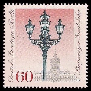 60 Pf Briefmarke: Historische Straßenlaternen Berlins 60 Pf Briefmarke: Historische Straßenlaternen Berlins