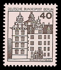 40 Pf Briefmarke: Burgen und Schlösser 40 Pf Briefmarke: Burgen und Schlösser