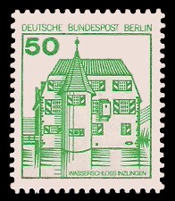 50 Pf Briefmarke: Burgen und Schlösser 50 Pf Briefmarke: Burgen und Schlösser