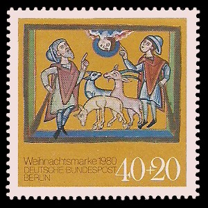 40 + 20 Pf Briefmarke: Weihnachtsmarke 1980