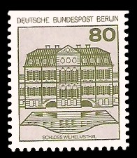 80 Pf Briefmarke: Burgen und Schlösser