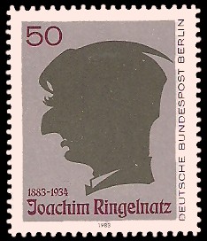 50 Pf Briefmarke: 100. Geburtstag Joachim Ringelnatz