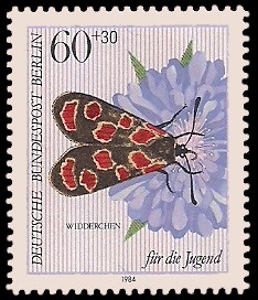 60 + 30 Pf Briefmarke: Für die Jugend 1984, Insekten