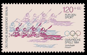 120 + 60 Pf Briefmarke: Für den Sport 1984