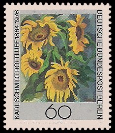 60 Pf Briefmarke: 100.Geburtstag Karl Schmidt-Rottluff 60 Pf Briefmarke: 100.Geburtstag Karl Schmidt-Rottluff