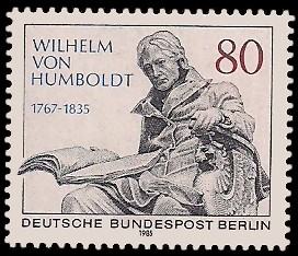 80 Pf Briefmarke: 150. Todestag Wilhelm von Humboldt 80 Pf Briefmarke: 150. Todestag Wilhelm von Humboldt