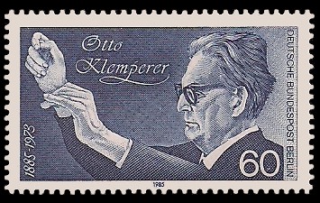 60 Pf Briefmarke: 100. Geburtstag Otto Klemperer 60 Pf Briefmarke: 100. Geburtstag Otto Klemperer