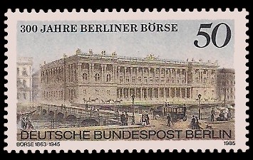 50 Pf Briefmarke: 300 Jahre Berliner Börse