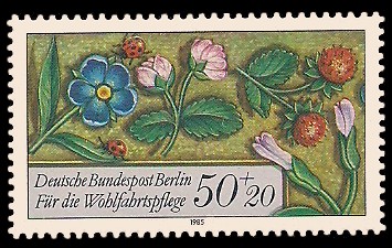 50 + 20 Pf Briefmarke: Wohlfahrtsmarke 1985, Miniaturen 50 + 20 Pf Briefmarke: Wohlfahrtsmarke 1985, Miniaturen