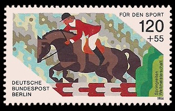 120 + 55 Pf Briefmarke: Für den Sport 1986