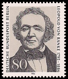 80 Pf Briefmarke: 100. Todestag Leopold von Ranke 80 Pf Briefmarke: 100. Todestag Leopold von Ranke