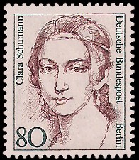 80 Pf Briefmarke: Frauen der deutschen Geschichte