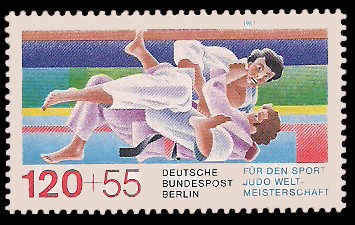 120 + 55 Pf Briefmarke: Für den Sport 1987