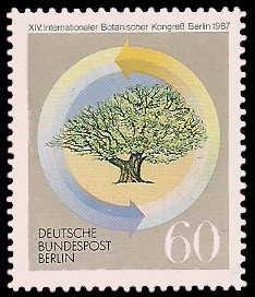 60 Pf Briefmarke: Internationaler Botanischer Kongreß