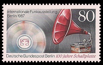 80 Pf Briefmarke: Internationale Funkausstellung 1987, IFA 80 Pf Briefmarke: Internationale Funkausstellung 1987, IFA