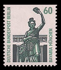 60 Pf Briefmarke: Serie Sehenswürdigkeiten