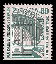 80 Pf Briefmarke: Serie Sehenswürdigkeiten