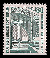 80 Pf Briefmarke: Serie Sehenswürdigkeiten 80 Pf Briefmarke: Serie Sehenswürdigkeiten