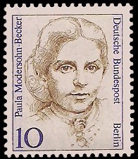 10 Pf Briefmarke: Frauen der deutschen Geschichte