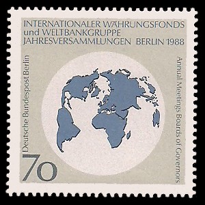 70 Pf Briefmarke: Jahresversammlung IWF