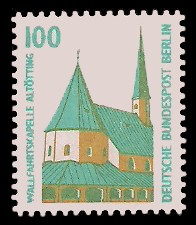 100 Pf Briefmarke: Serie Sehenswürdigkeiten 100 Pf Briefmarke: Serie Sehenswürdigkeiten