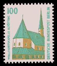 100 Pf Briefmarke: Serie Sehenswürdigkeiten