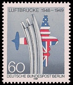 60 Pf Briefmarke: Jahrestag Berliner Luftbrücke